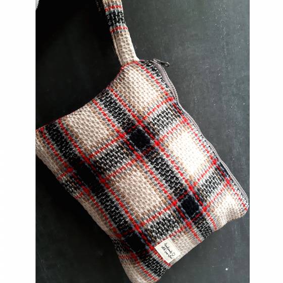 BEIGE PLAID |  SOFT POCHETTE